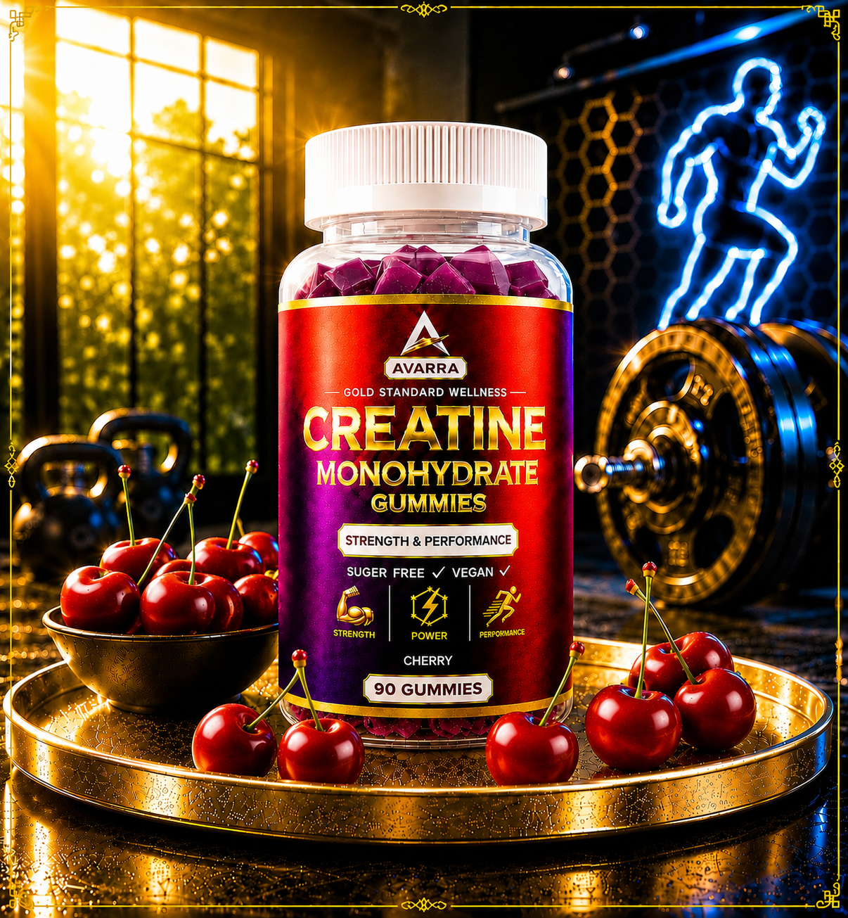 Creatine Gummies Cherry - 90 pcs.